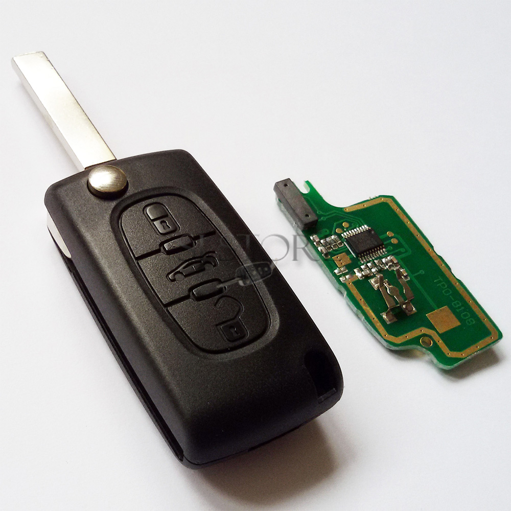 ce0536 cle complete telecommande plip peugeot 107 207 ce0536 cle complete telecommande plip peugeot 107 207