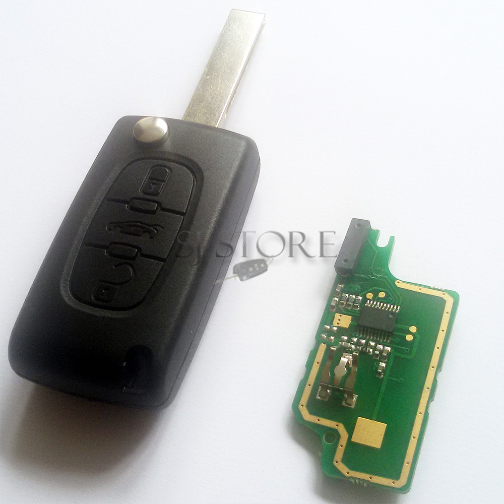Coque Plip Clé Pour Peugeot 107 207 307 308 SW 407 807 Partner Expert CE0536